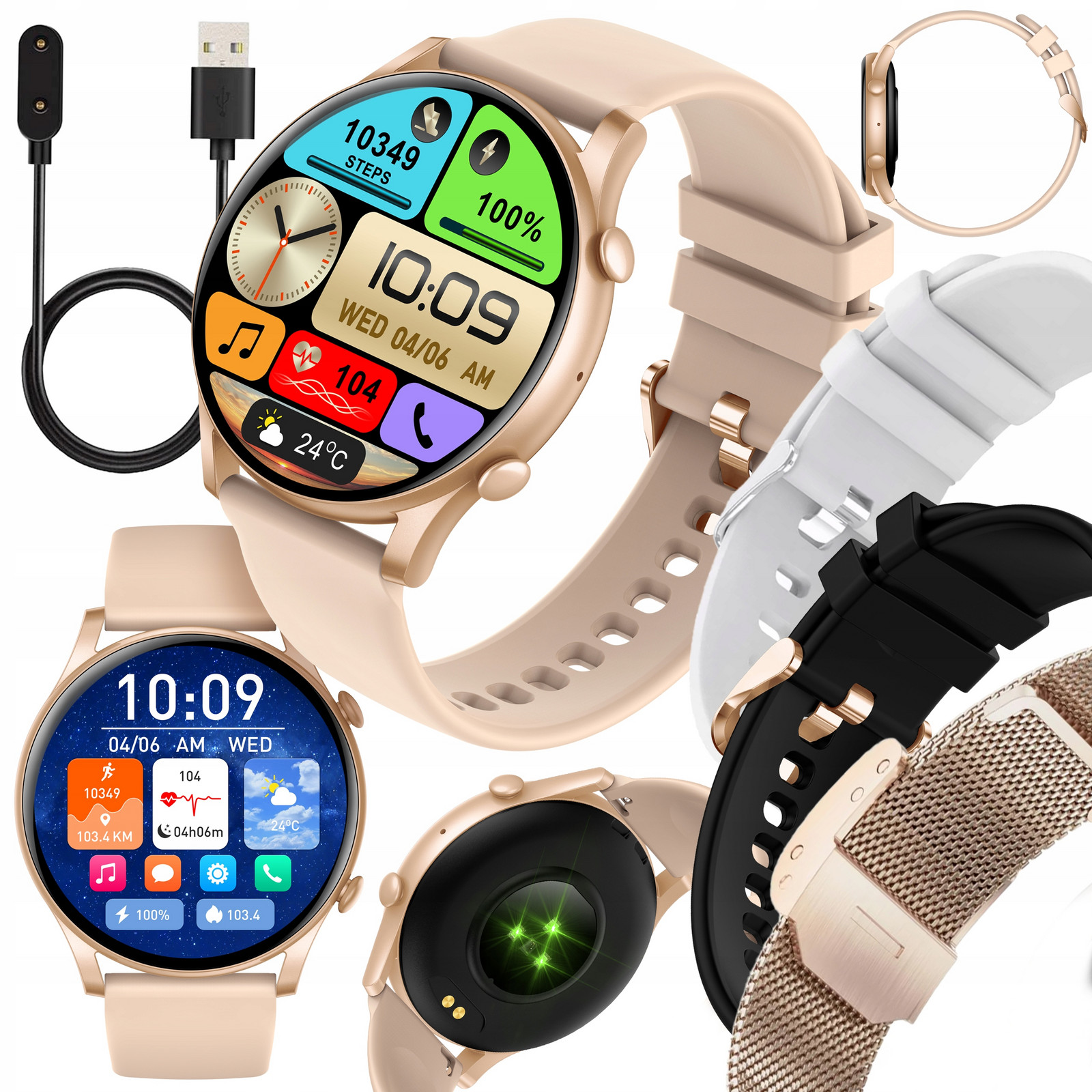 Chytré Hodinky Dámské Hodinky Pl Menu Hovory Smart Watch Voděodolné