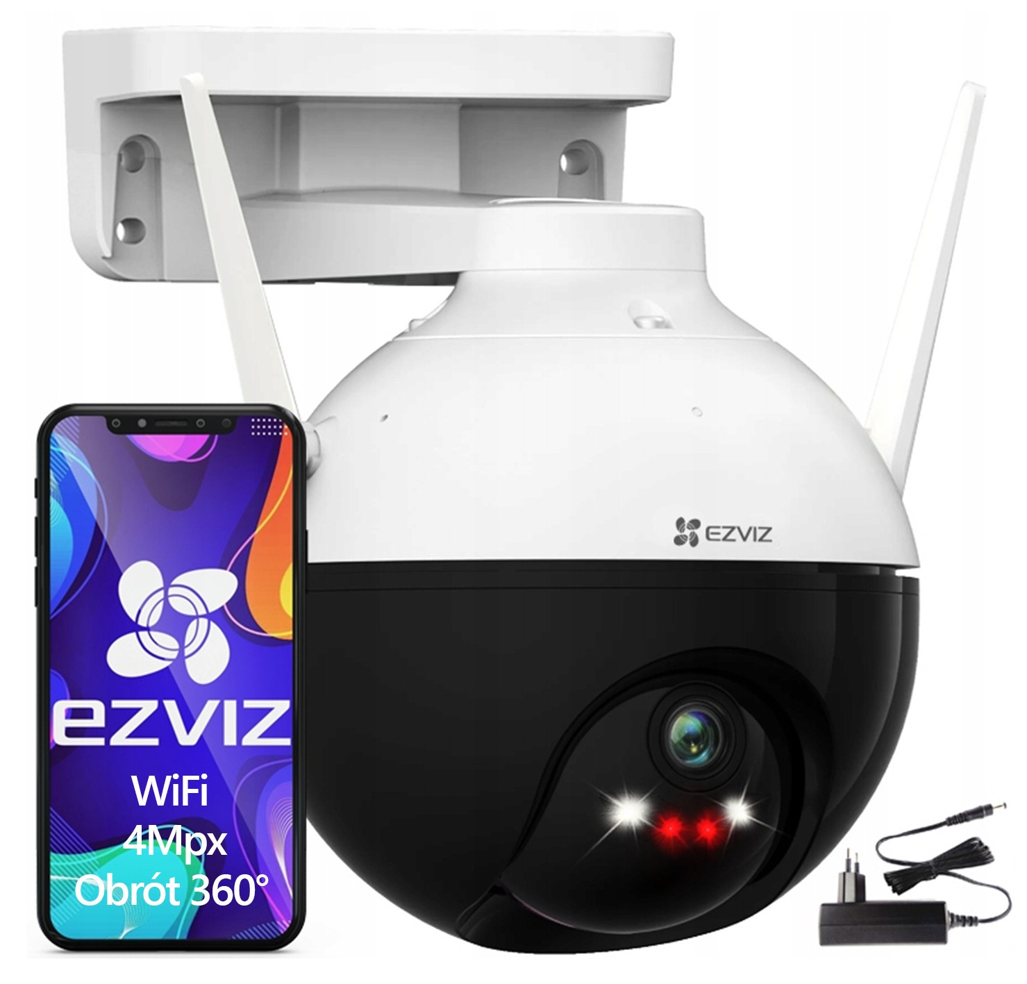 WiFi kamera Ezviz 4Mpx Otočná C8W 2K+ Venkovní Dual Light Ir Led