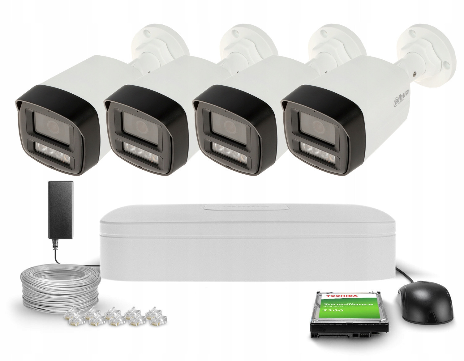 Monitorovací sada 4x IPC-HFW1439TL1-A-IL-0280B Detekce Aplikace Dahua