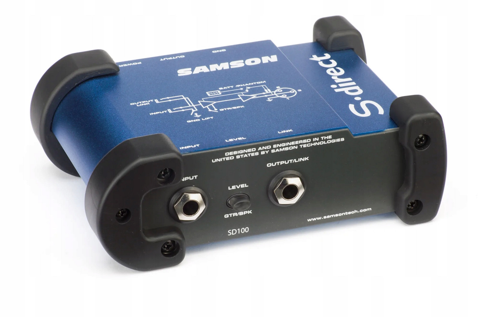 Samson S-Direct DI Box Mini Direct Box 5Hz-35kHz Xlr Jack 6,3 mm 9V nebo 48V