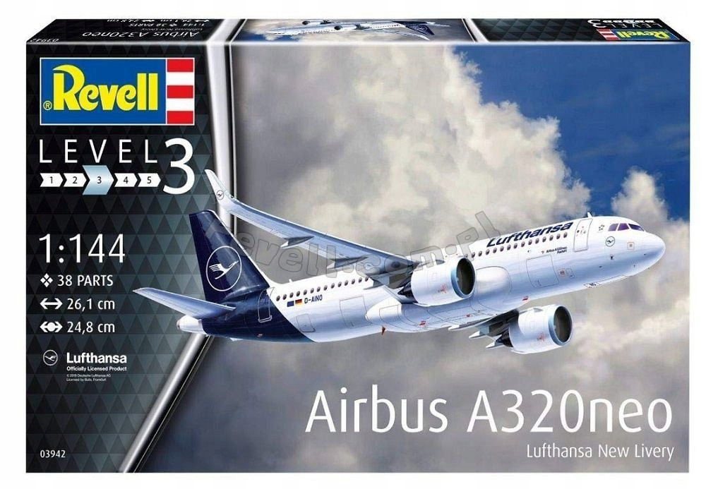 Airbus A320 Neo Lufthansa New Livery Revell 03942 osobní letadlo