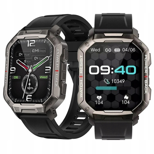 Chytré Hodinky Pánské Sportovní Hodinky Smart Menu Polské Pl Pulzoměr IP67 Sen