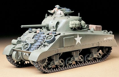 Tamiya 35190 americký střední tank M4 Sherman v rané výrobě