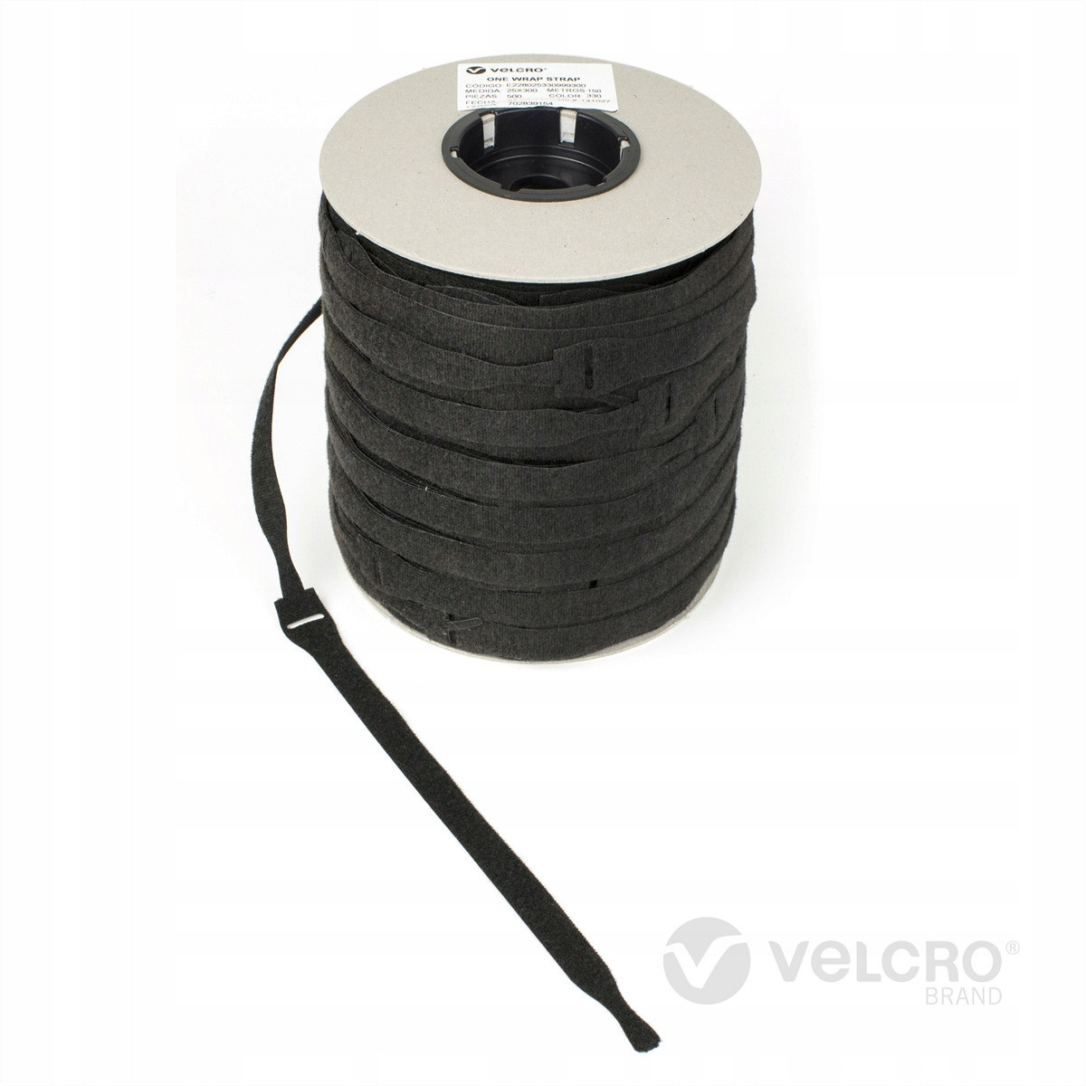 Velcro Páska řemínek kabelová 20mm x 150mm nehořlavá 750 kusů černá