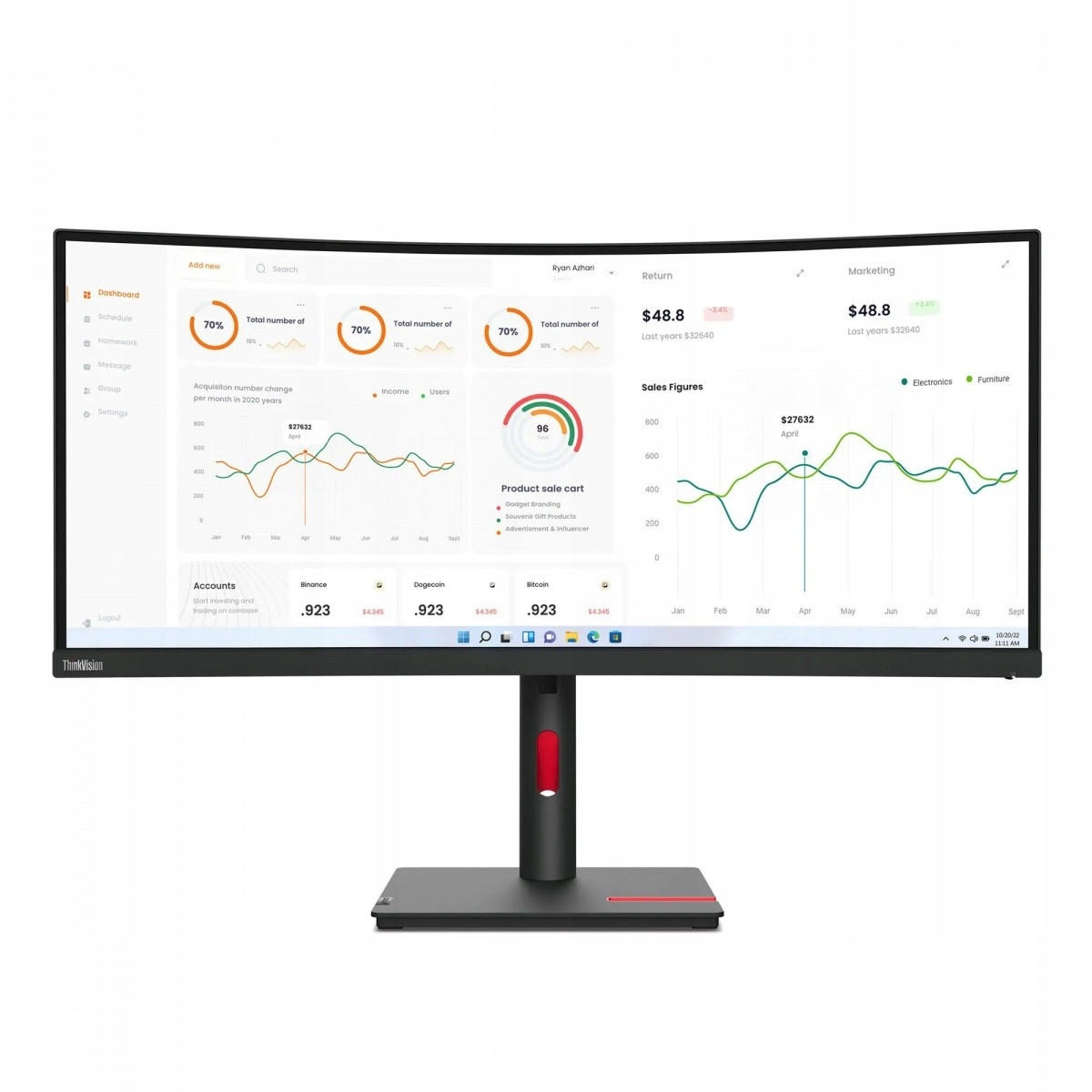Lenovo 34.0 ThinkVision T34w-30 Wled LCD 63D4ZAT1EU