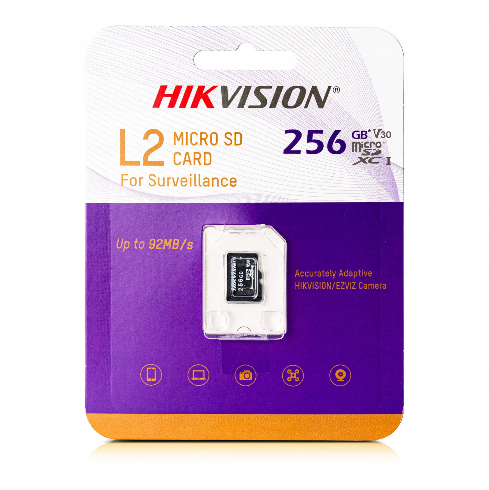 Paměťová karta micro Sd 256GB HS-TF-L2 Hikvision pro monitorování kamery Sdxc