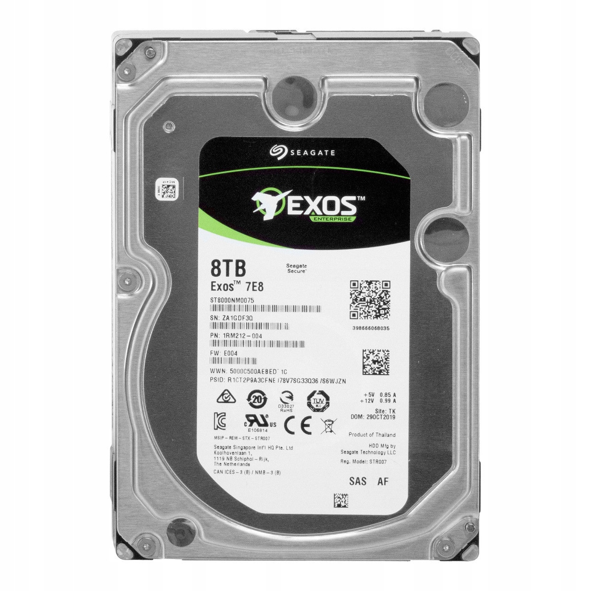 Seagate Exos 7E8 8TB SAS-3 7.2K 256MB 3.5'' ST8000NM0075