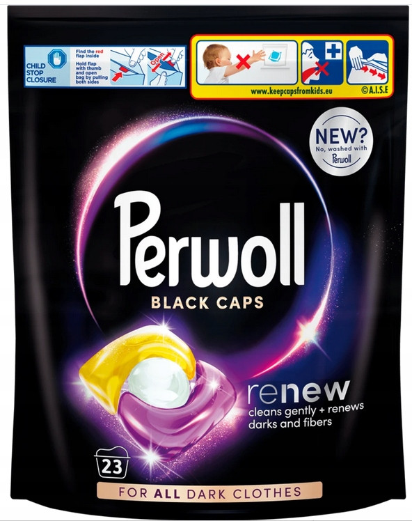 Perwoll 23KS Kapslí Pro Pramia Renew Black