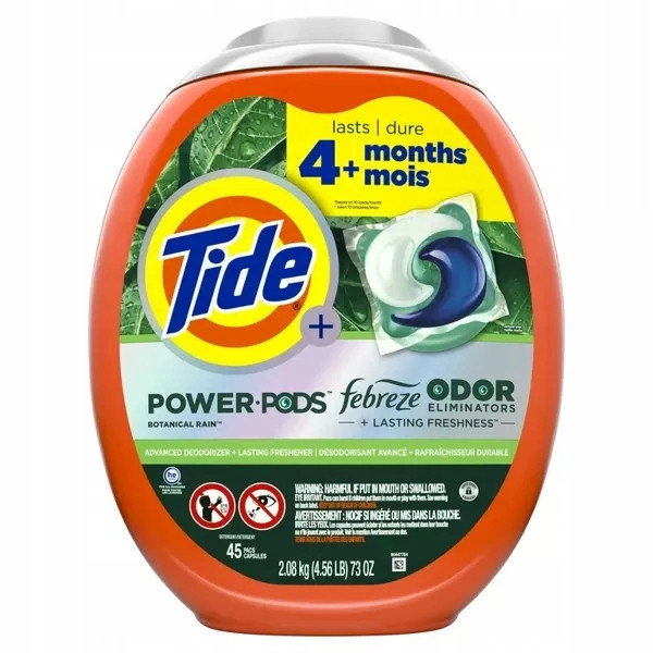 Tide 4in1 Febreze Botanical Rain 45 ks