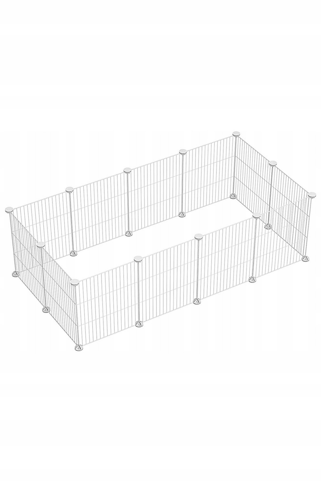 Odolná Klec Kotec pro psa Hlodavci Domů Modulární 12 Ks Bílá
