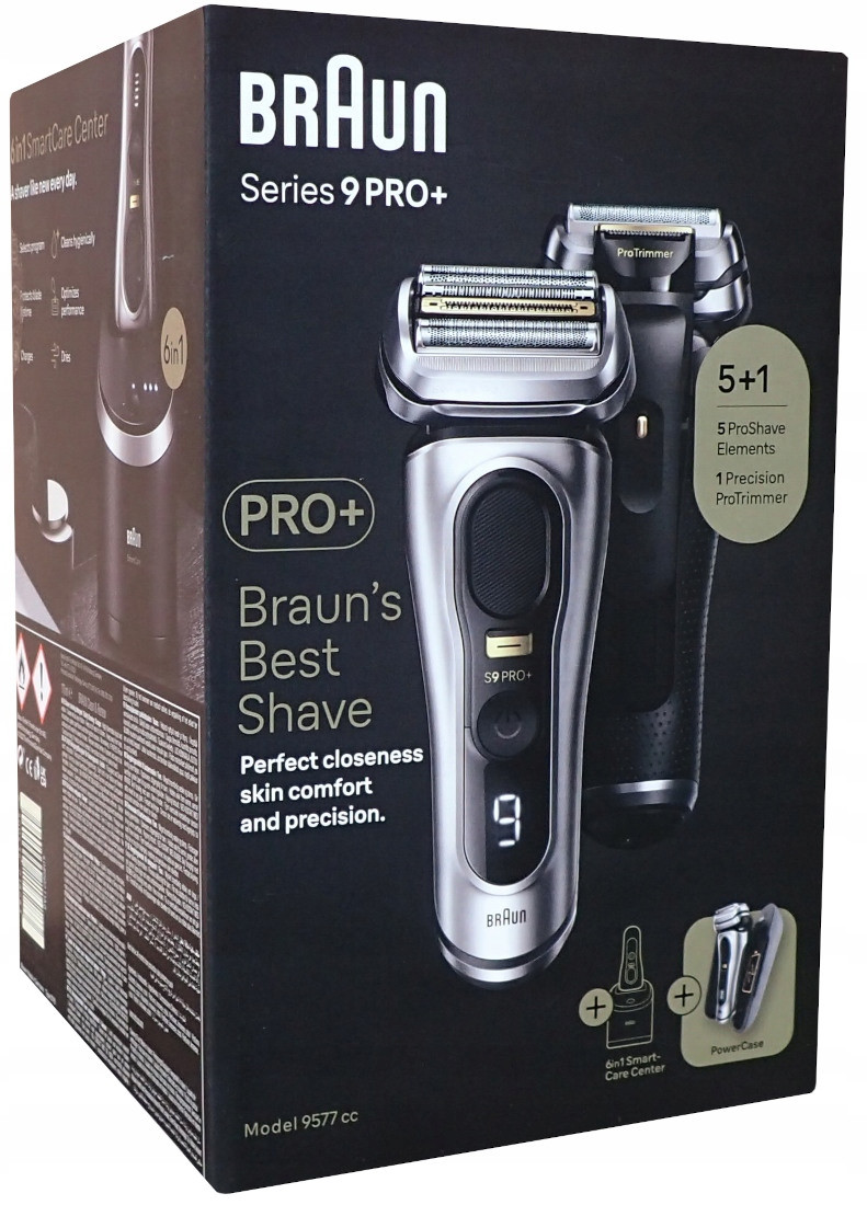 Holicí Strojek Elektrický strojek Braun 9577cc Pro+ Series 9 Základna Pouzdro PowerCase
