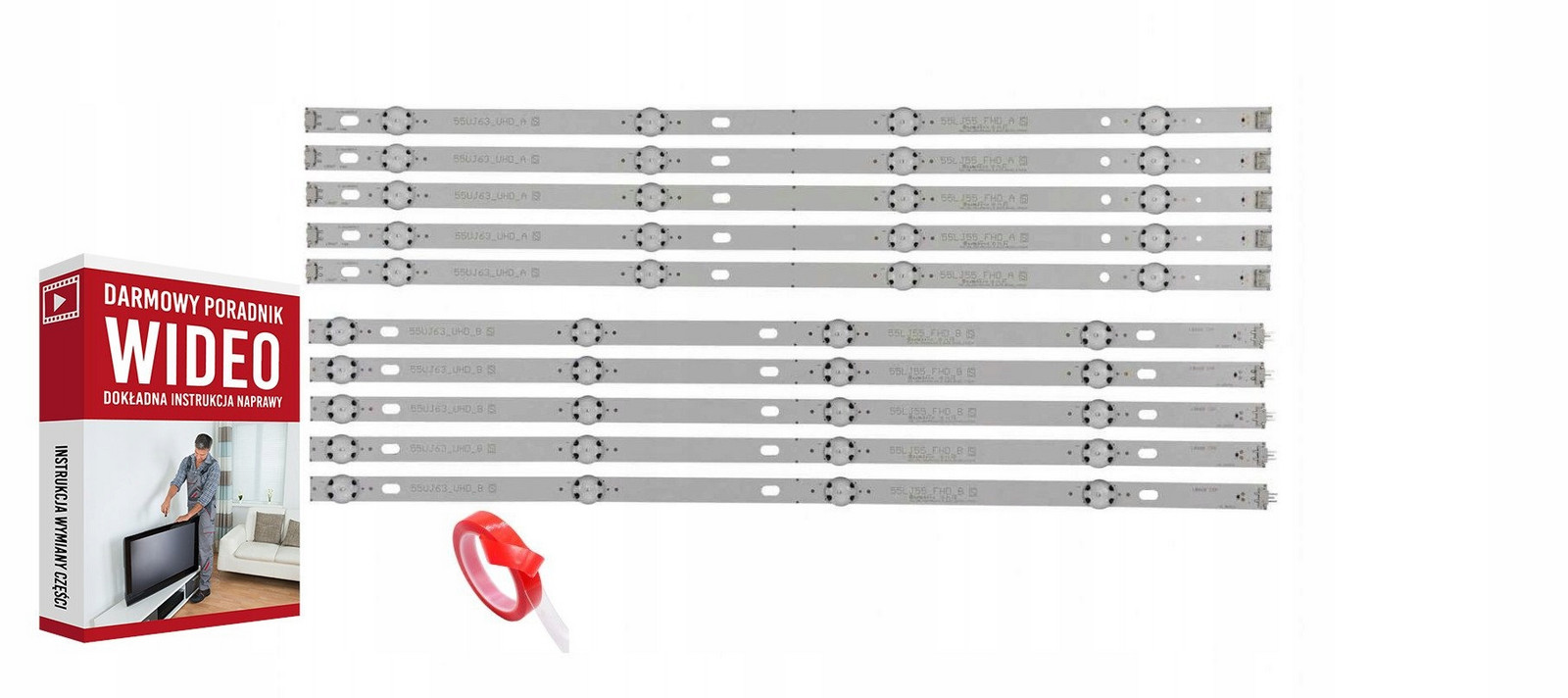 Led lišty 55LJ615V NC550DGG