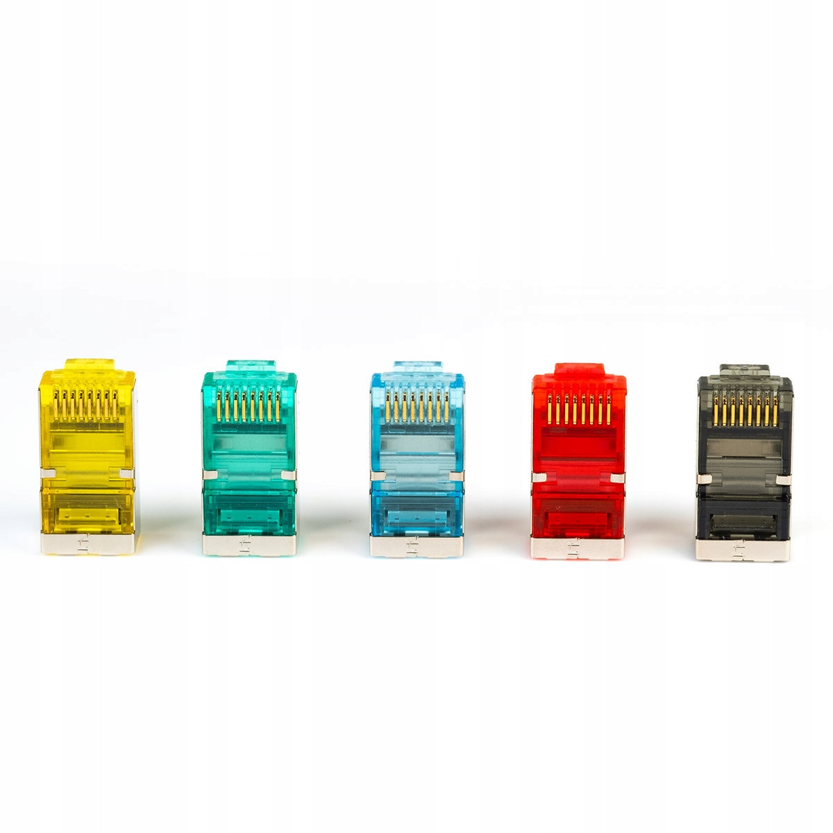 RJ45 Ftp Stp konektor kat. 5e, lanko, Netrack, barva MIX (100 ks)