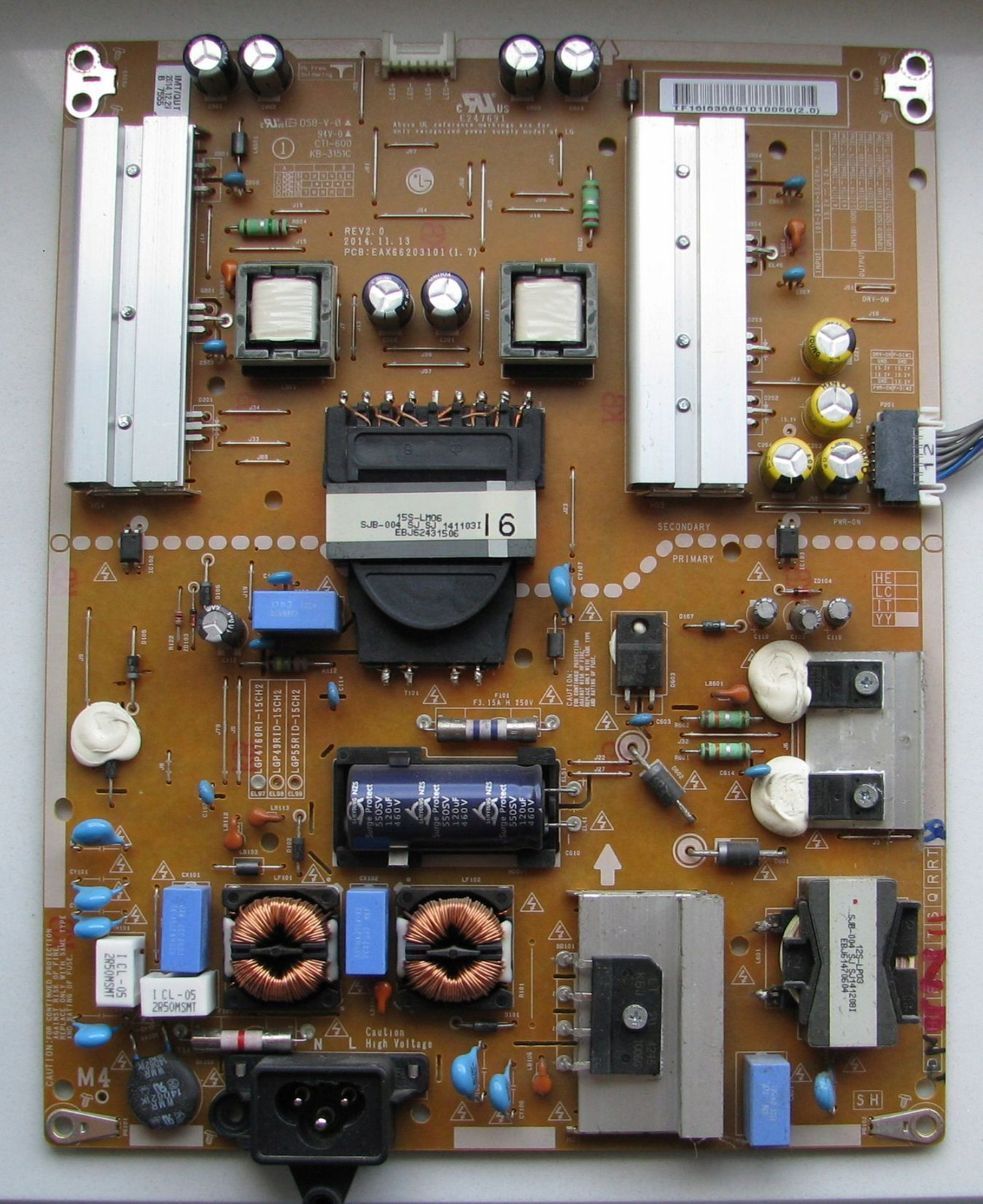 Napájecí adaptér EAX66203101 (1.7) LGP4760R1-15CH2 50LF652V 50LF650V 50LF6529 47LF