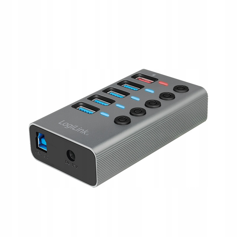 Rozbočovač Usb 3.2 Gen1 4 porty 1x rychlé nabíjení vypínač