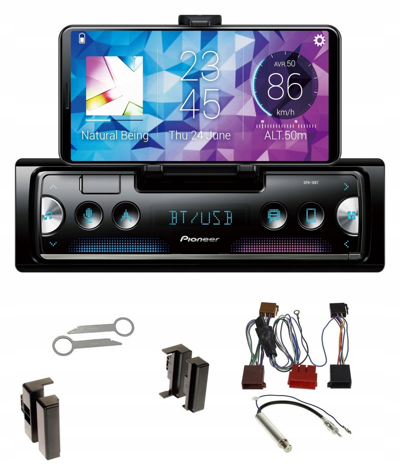 Pioneer SPH-10BT Bluetooth Usb Audi A4 B5 A6 C4