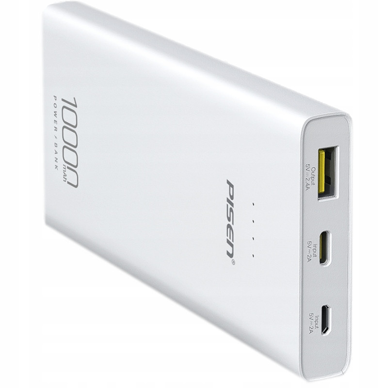 Powerbanka TS-D324 10000mAh 12W Pd Qc Usb Micro Usb C Bílá pro iPhone Apple