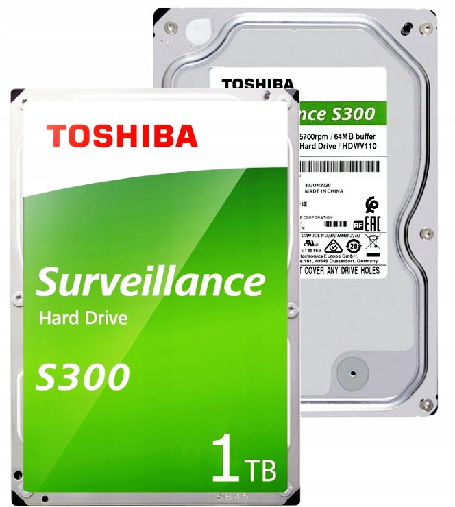 Pevný disk 1TB Toshiba S300 Surveillance pro práci 24/7