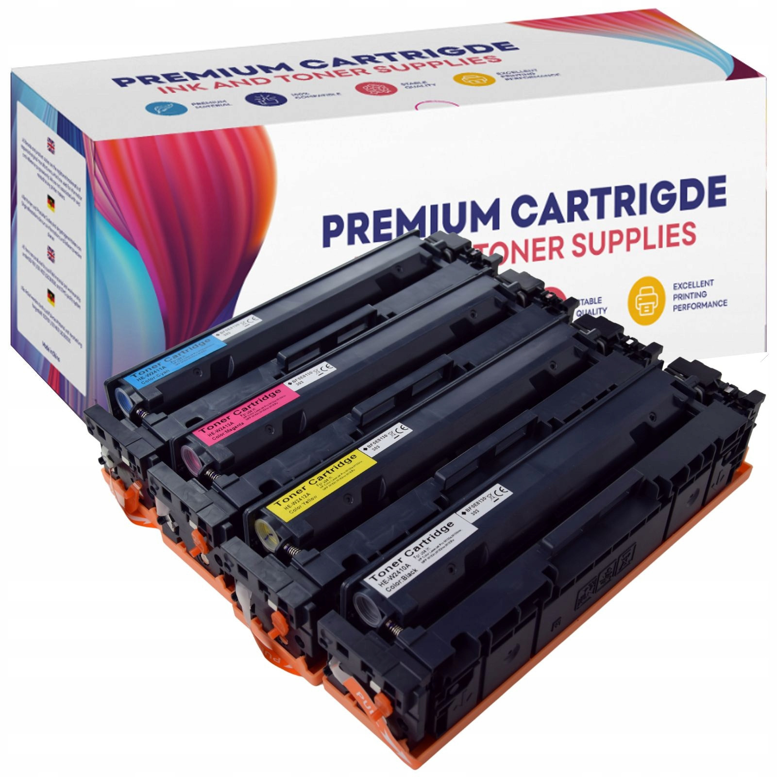 4x Toner pro Hp M182nw M155nw M183fw W2410A-3A 216A