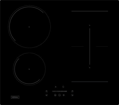 Indukční varná deska Kernau Kih 6426-4B černá 60cm
