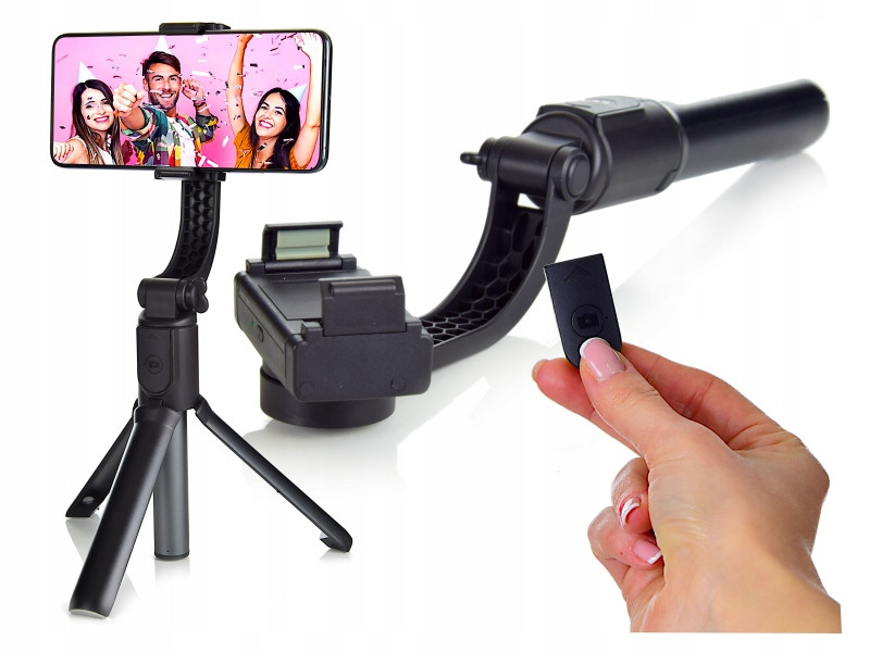 Kij Selfie Gimbal 360 Automatický Stativ Držák Telefonu Tripod Webski