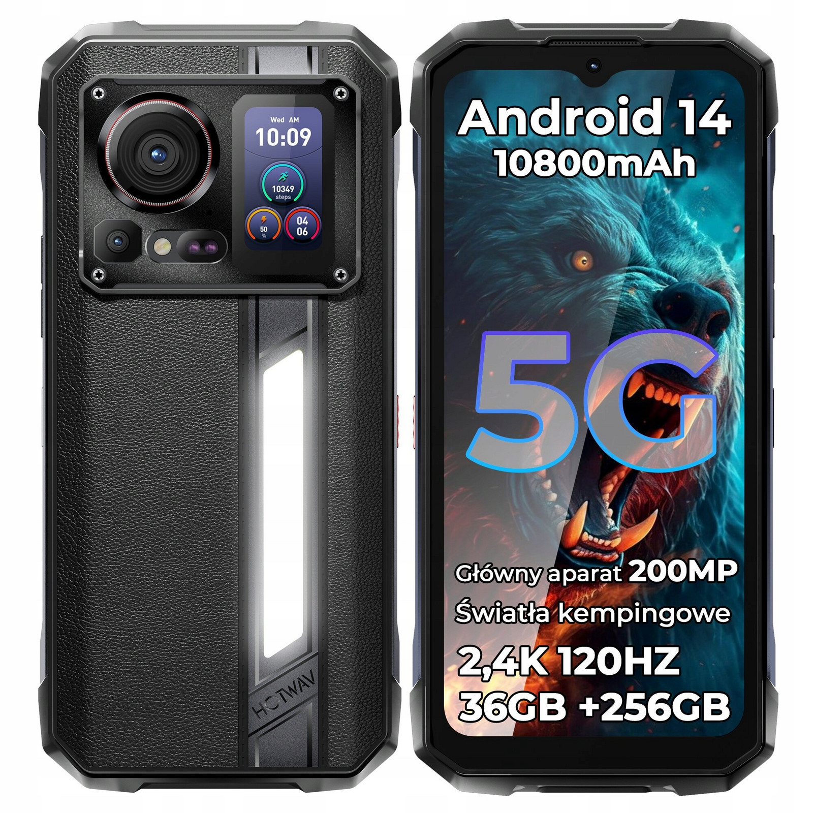 Smartphone Hotwav Hyper 7 Pro 5G 36/256GB 200MP 10800mAh Nfc Pancéřový