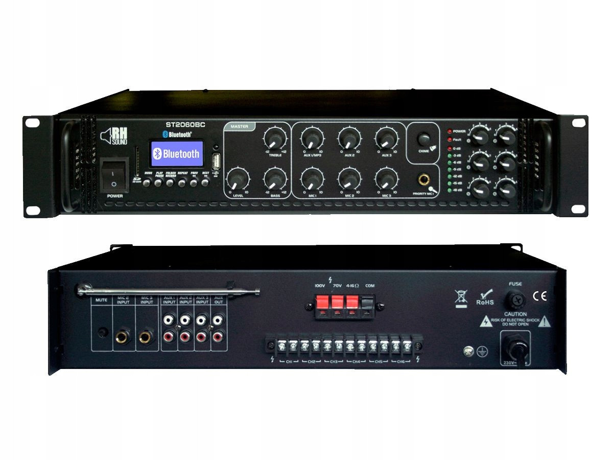 Rh Sound Zesilovač 100V ST-2060BC Fm Bt