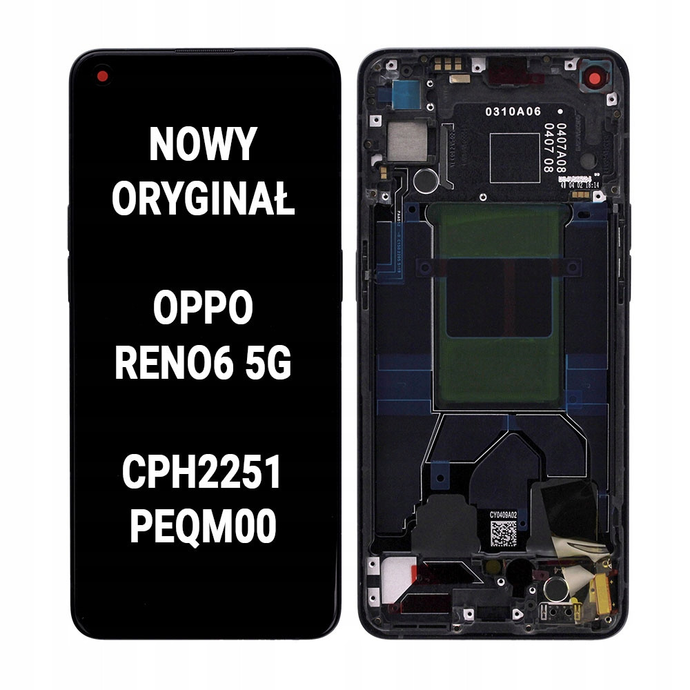 Org LCD displej Rámeček Oppo Reno6 5G Reno 6 5G CPH2251 PEQM00 4907749