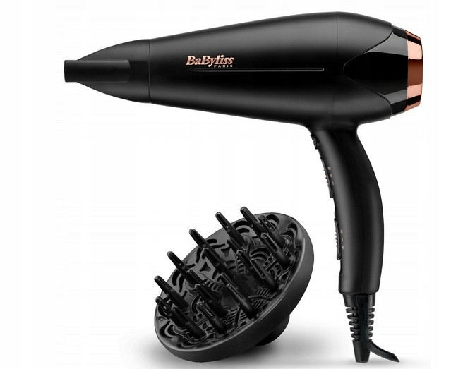 Vysoušeč vlasů Babyliss D570DE 2200W ionizace dva nástavce difuzér