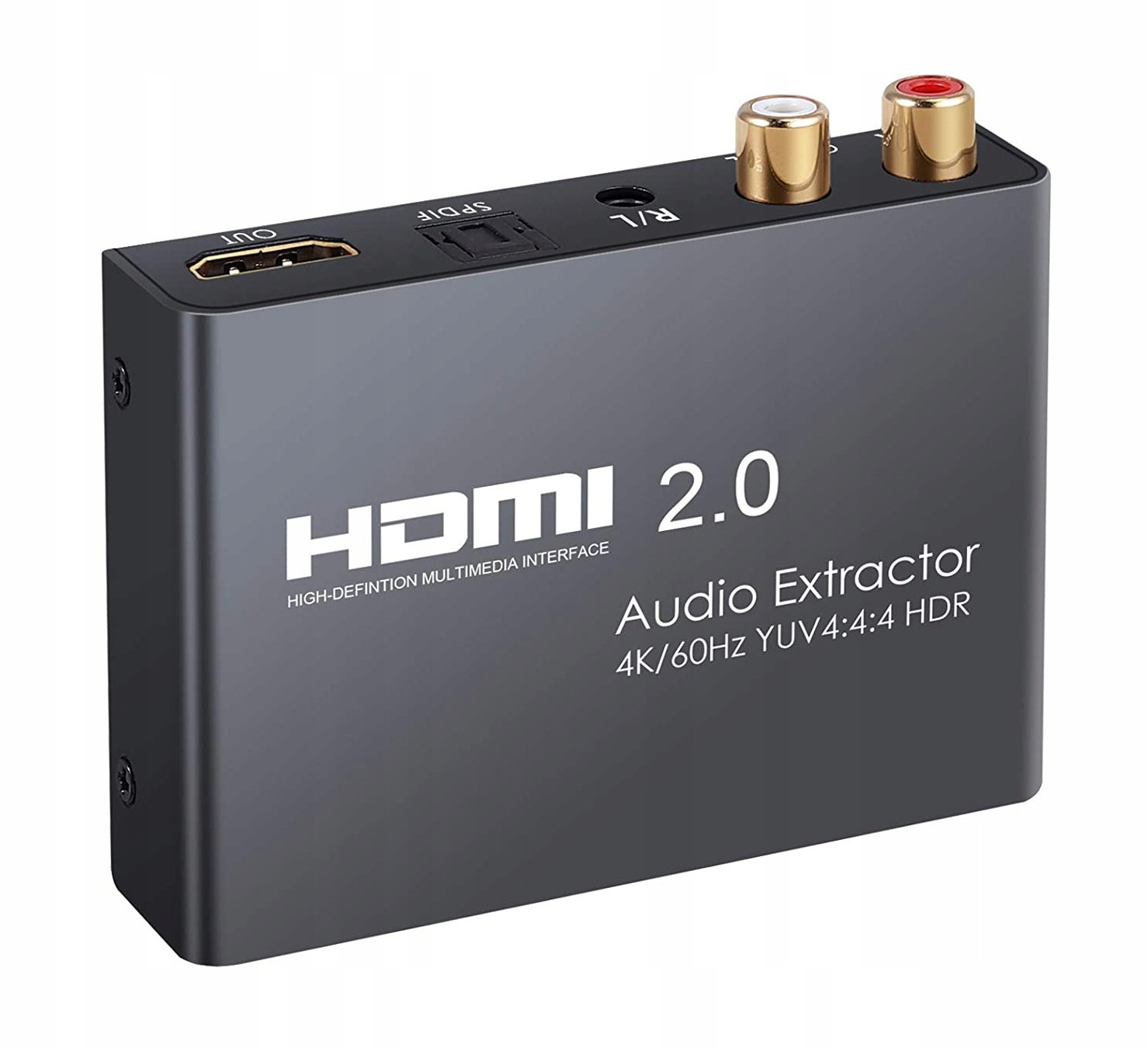 Převodník audio extraktoru Hdmi 2.0 Rca L/r Spdif