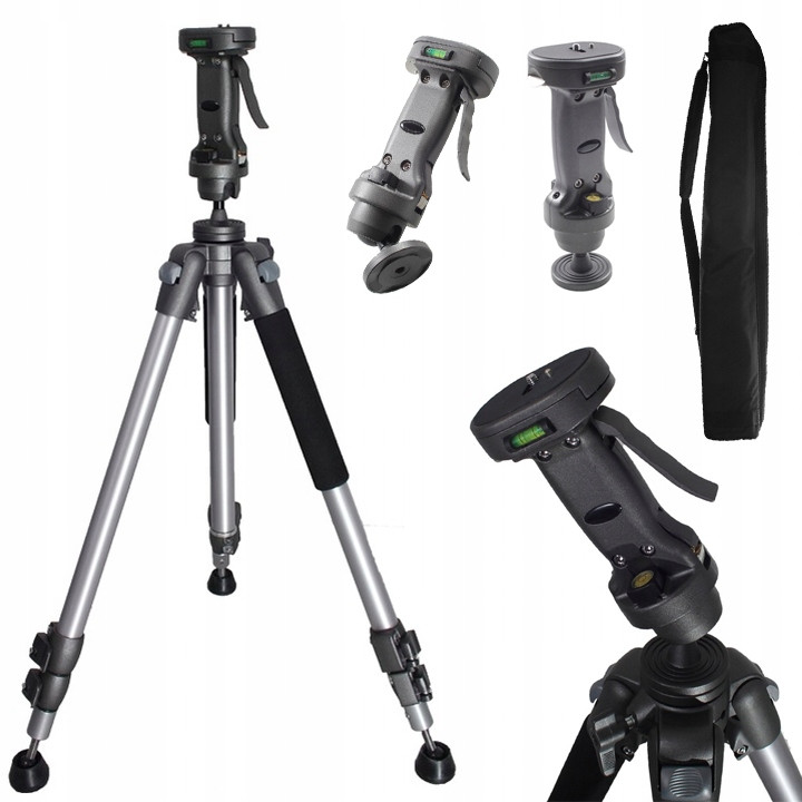 Hliníkový Stativ Tripod 82-178 CM Pistolová Kulová Hlava 360 Stupňů