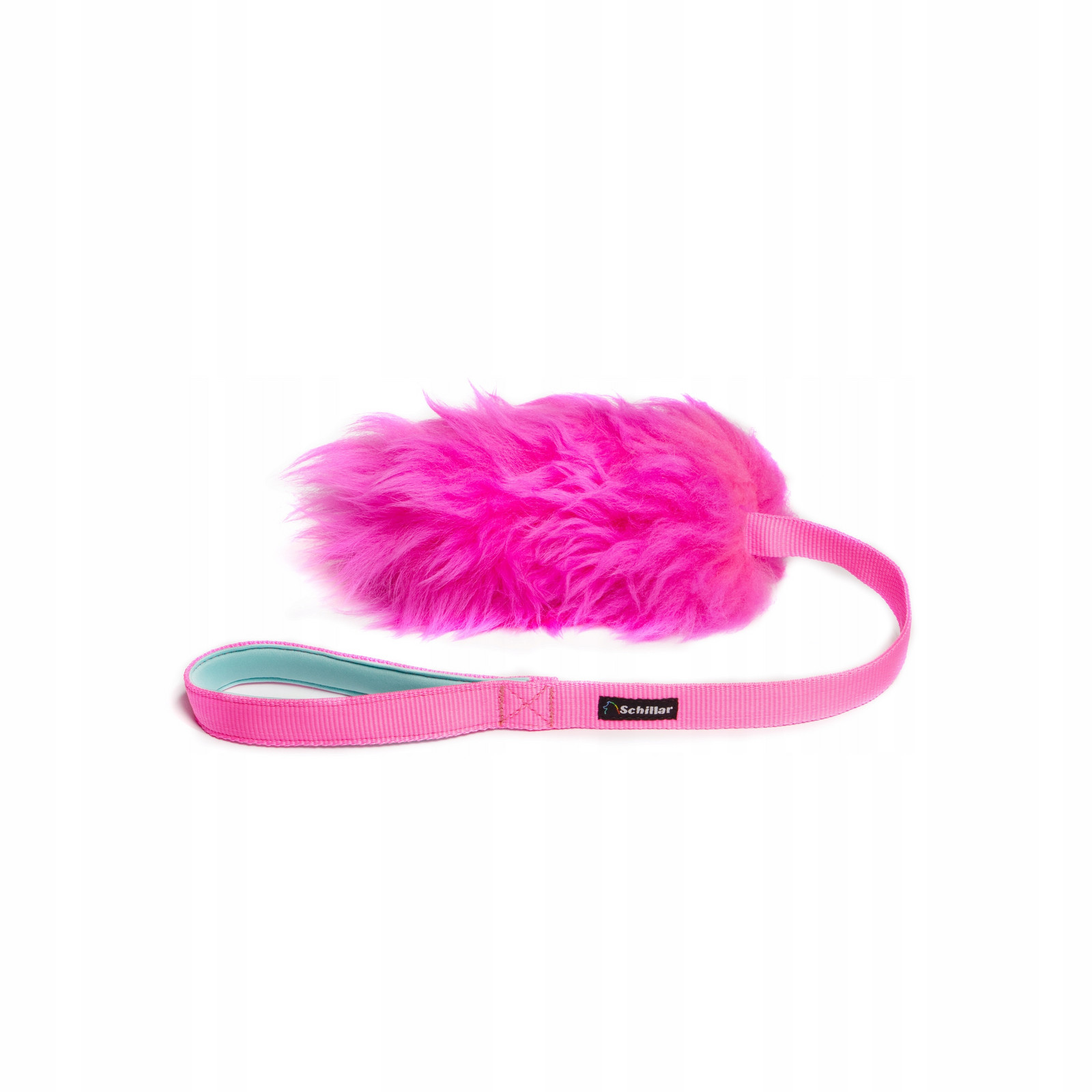 Přetahovadlo hračka z přírodní ovce velikost S pro psa růží