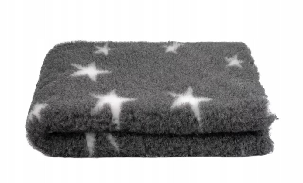 DryBed Blovi VetBed A+ pelíšek grafit s bílými hvězdičkami -XXL:200 x 150cm