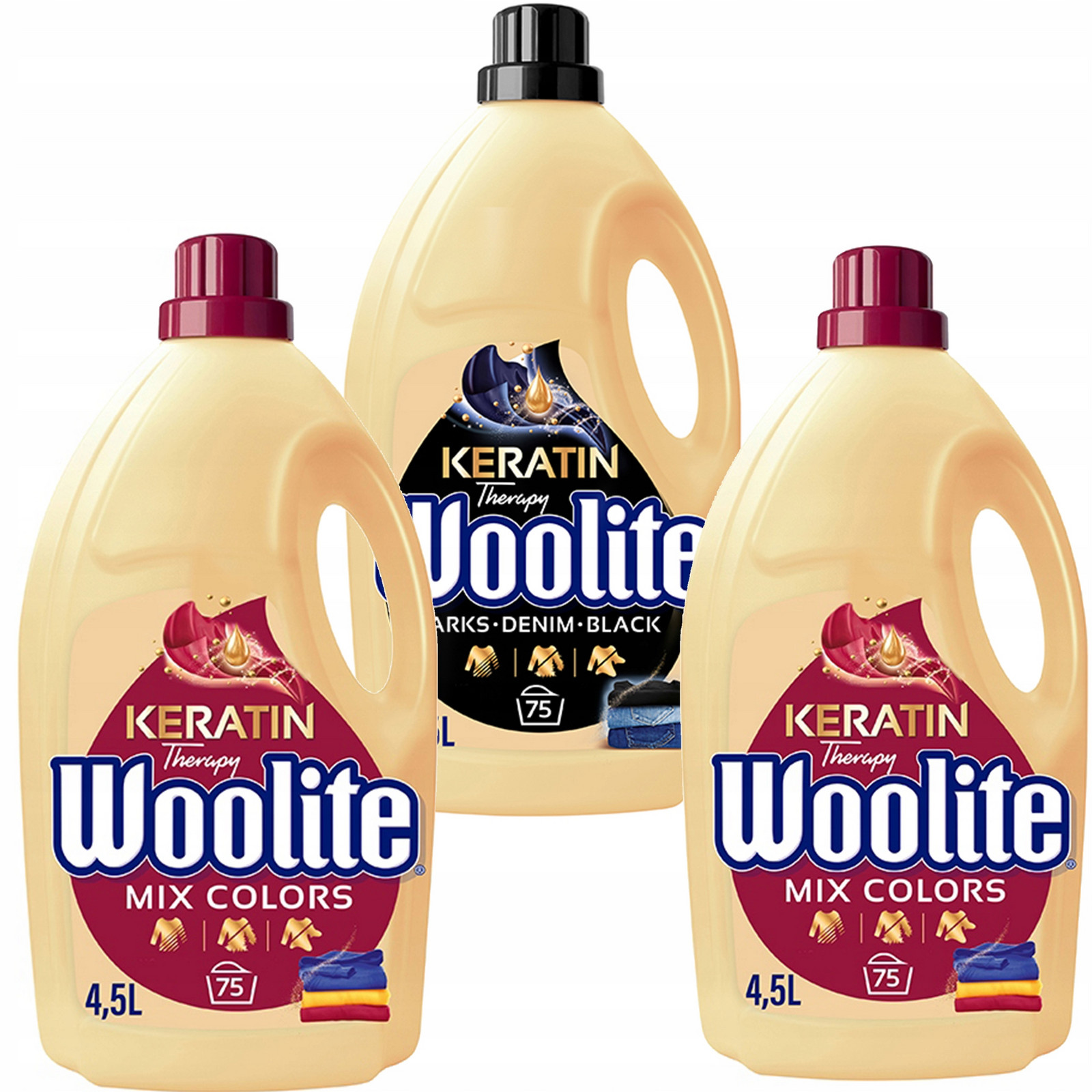 Woolite Tekutý prací prostředek Černá 4,5L Woolite Tekutý prací prostředek Barva 4,5L x2