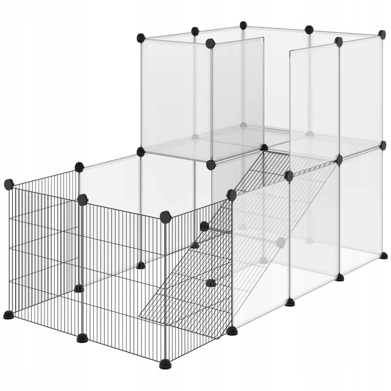 Kotec Pro Malá Zvířata Přenosný Pelíšek Patrový 140 CM x 70CM x 90CM