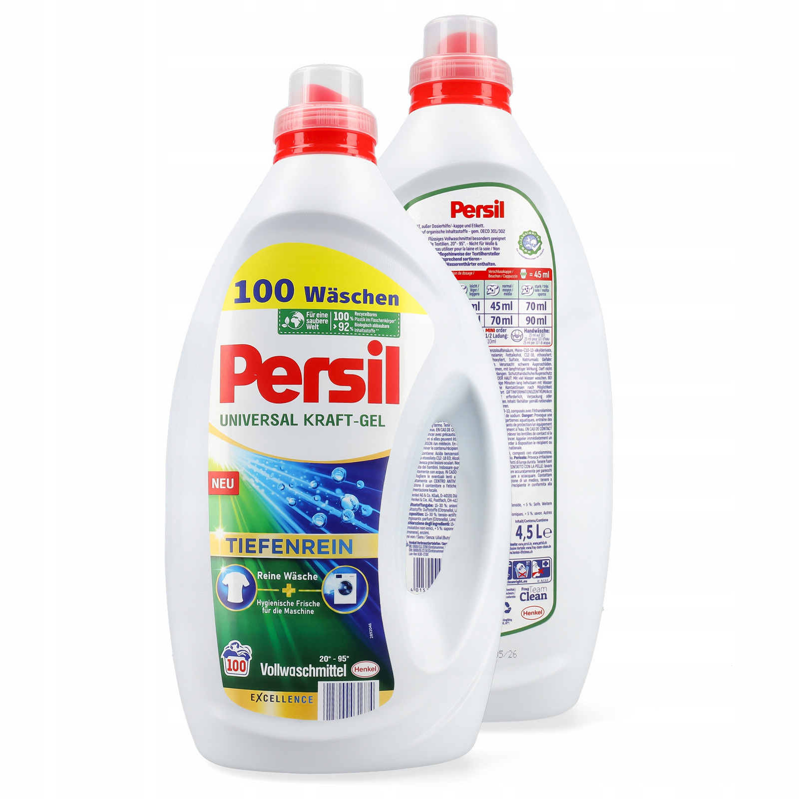 Gel na praní univerzální Persil Tiefenrein 100 praní 4,5 L z Německa