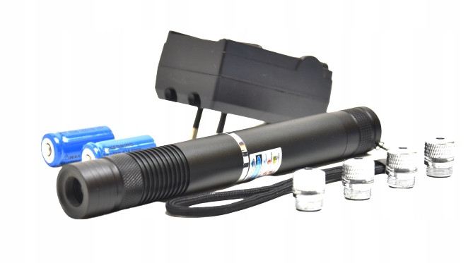 Laser Modrý 5000mW 5W Laserové Ukazovátko Pointer Lasery Přeprala