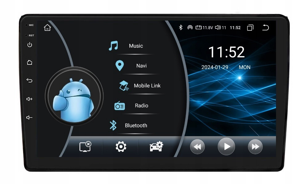 2DIN Rádio Navigace Android Audi A4 B6 B7 Seat Exeo 2 Gb Dsp Carplay Lte