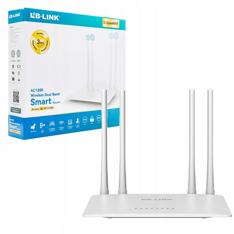 Router Bezdrátový Mobilní Wi-Fi Dual-Band Rychlý Výkonný Domácí AC1200