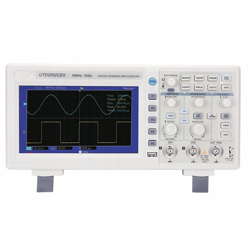 UTD2052CEX digitální osciloskop 2 x 50MHz