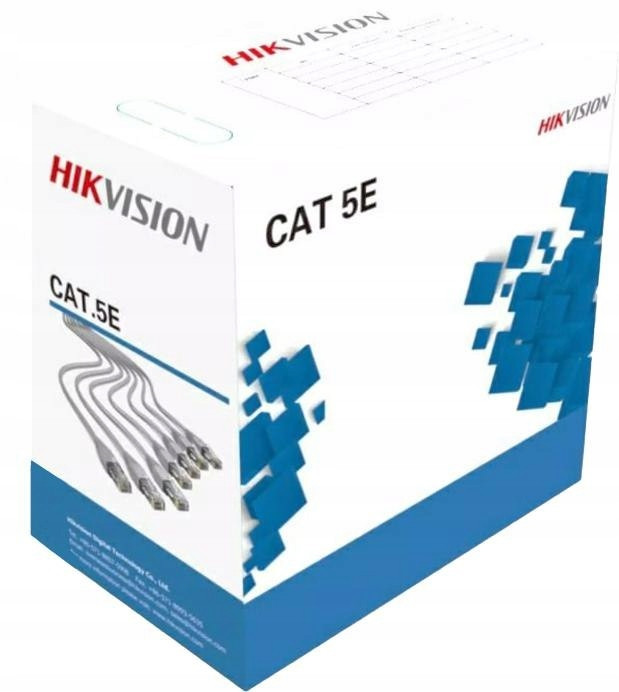 Utp kabel Šroubovák Šedý Hikvision DS-PL-5E Cat 5E 305m 100% Měď