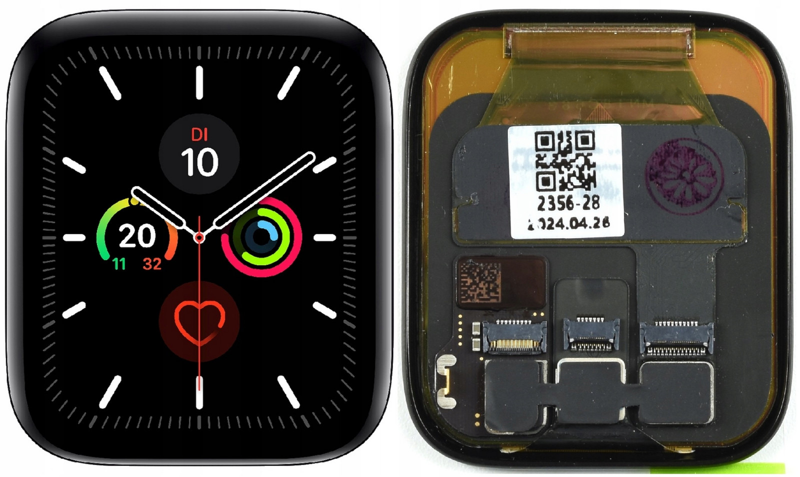 Originální displej pro Apple Watch 4 44mm A1976 A2008 Oem Oled