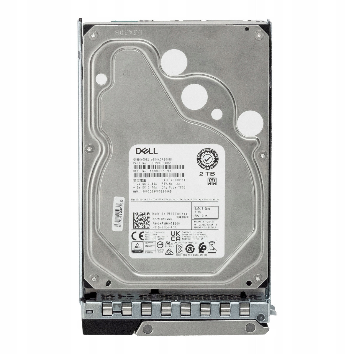 Dell 0NPVM6 2TB Sata III 7.2K 128MB 3.5'' MG04ACA200NY