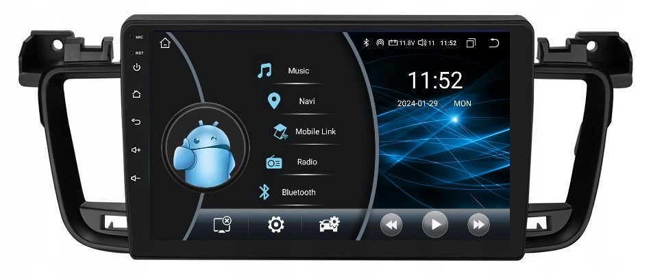 Navigace Rádio 2DIN Android Peugeto 508 2/32 Gb Dsp Carplay Lte