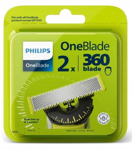 Čepele Philips Oneblade 360 Originální Čepel Nůž Hlava Holicí Strojek Pro