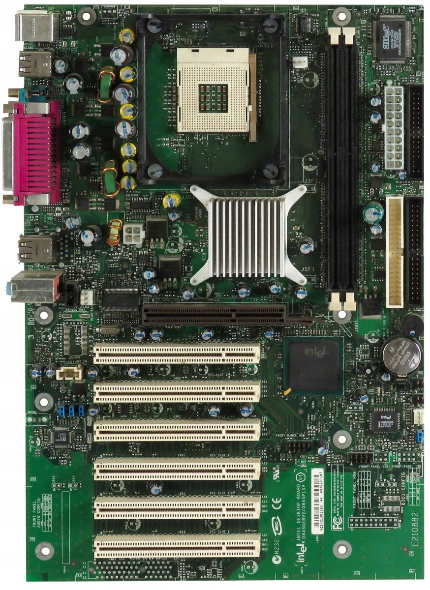 Intel D845GEBV2 D845PESV Zásuvka 478 Ddr A97669-105