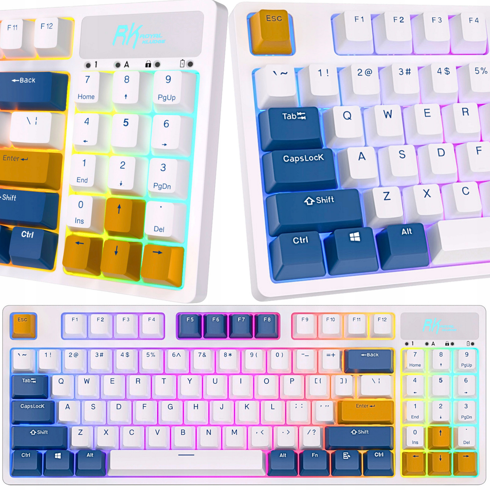 Bezdrátová Mechanická Klávesnice Royal Kludge RK89 Rgb Lemon Switch