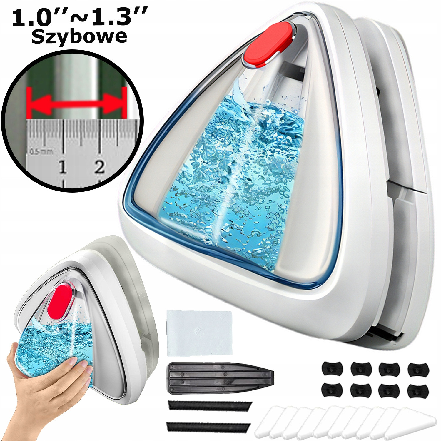 Myjka Do Mycia Okien Szyb Dwustronna Magnetyczna Magnes Mycia 0,9~1,3“ Okna
