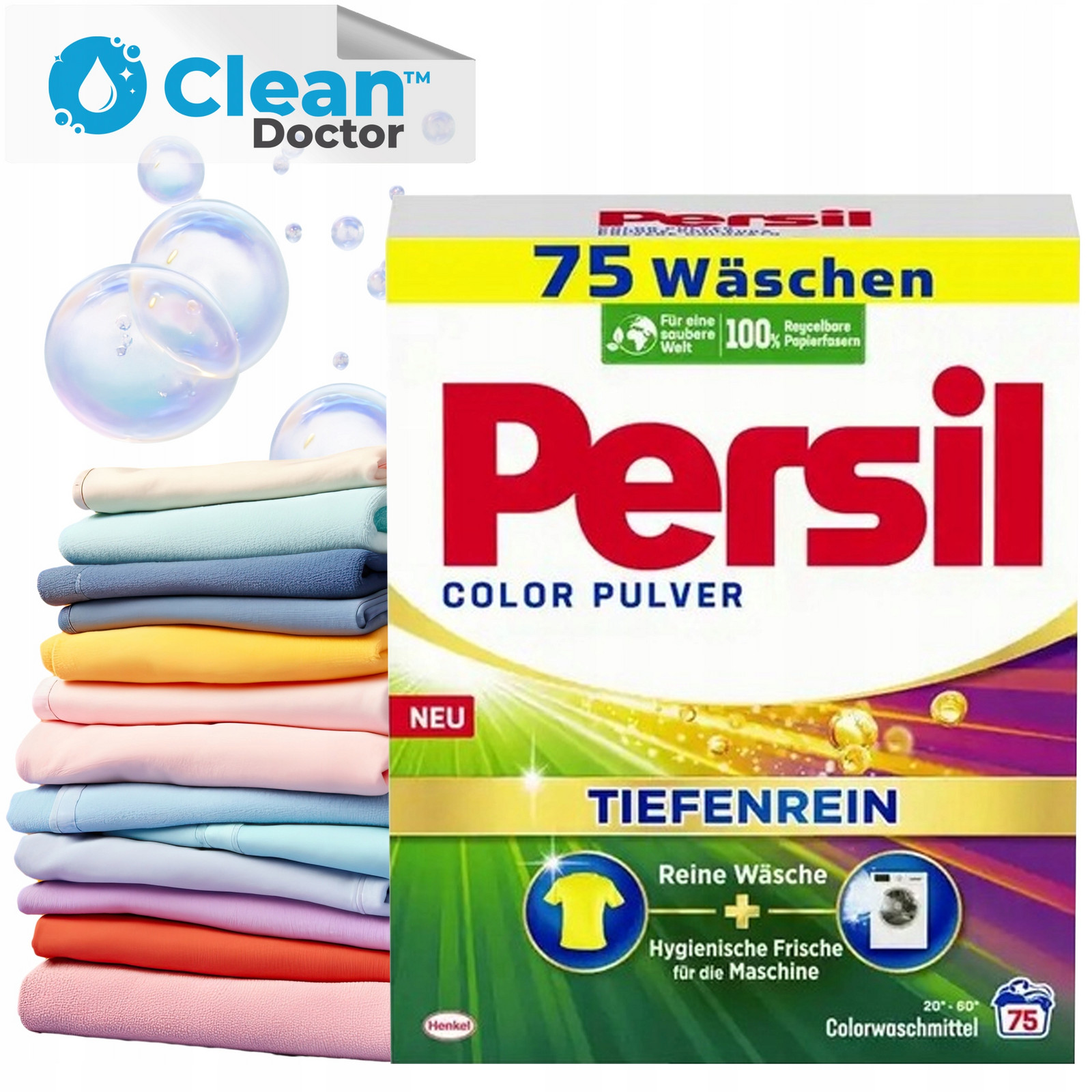 Persil prášek na barevné prádlo Tiefenrein Color 4,5kg 75 Praní