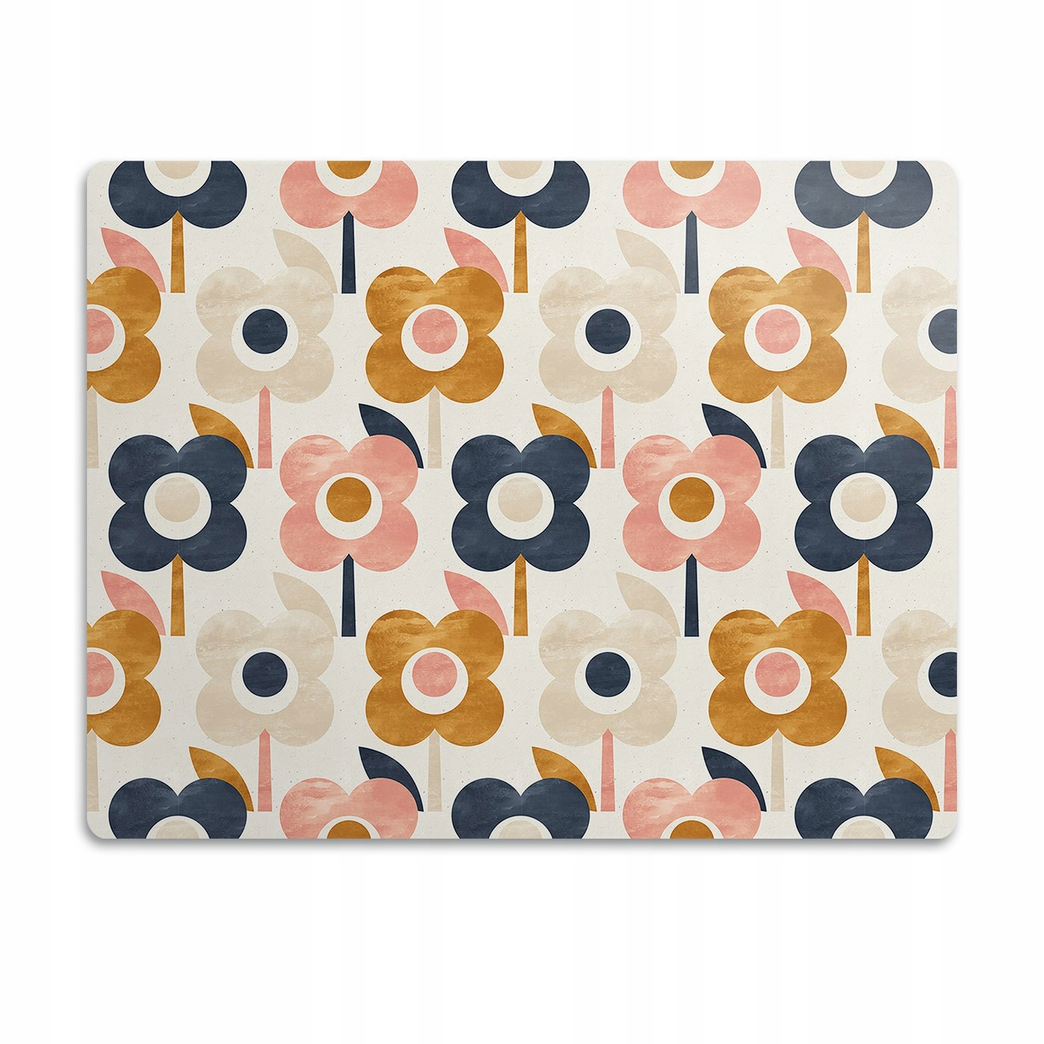 Ochranná podložka pod záchod pro kočky Květiny 90x60 cm